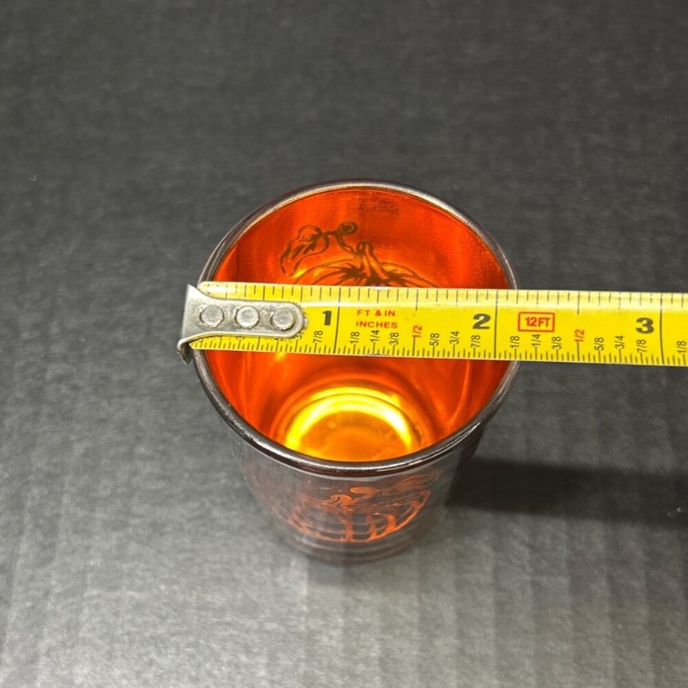 Yankee Candle Flickering Pumpkin Tea Light Votive Glass Orange - Set Of 5 - Picture 4 of 4